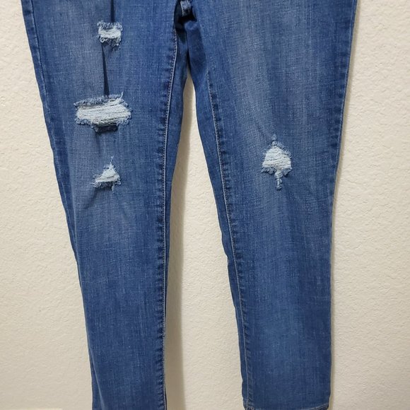 Levi's Boyfriend jeans mid rise distressed crop relaxed fit - Picture 2 of 9